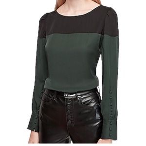 EXPRESS | Color Block Large Cuff Top
